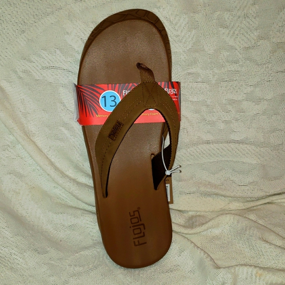Men Memory Foam Sandals Size 13